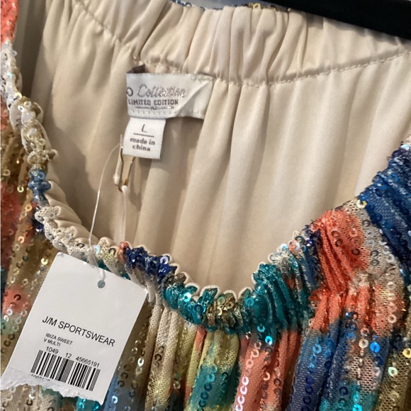 Cato Collection  Multicolor Sequin Blouse size L BNWT - Picture 3 of 4